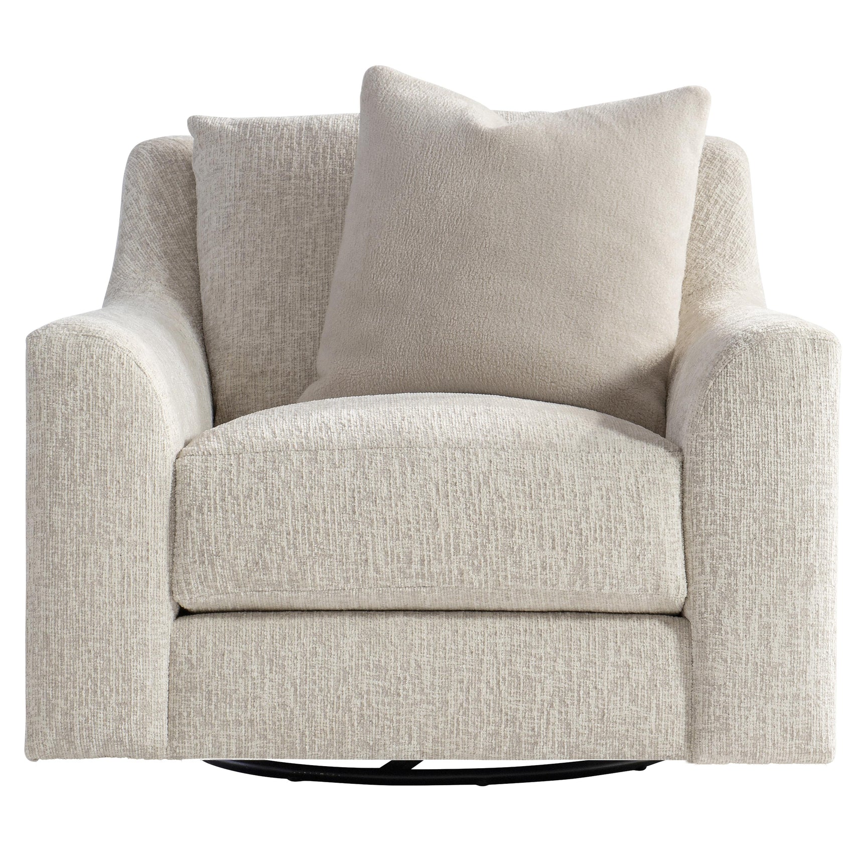 Gabi Beige/Tan Fabric Swivel Chair - Ornate Home