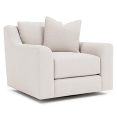 Gabi Ivory Swivel Chair - Ornate Home