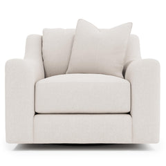 Gabi Ivory Swivel Chair - Ornate Home