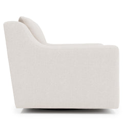 Gabi Ivory Swivel Chair Without Pillows - Ornate Home