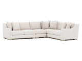 Gabi White/Cream 4-Piece Fabric Sectional - Ornate Home
