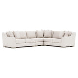 Gabi White/Cream 4-Piece Fabric Sectional - Ornate Home