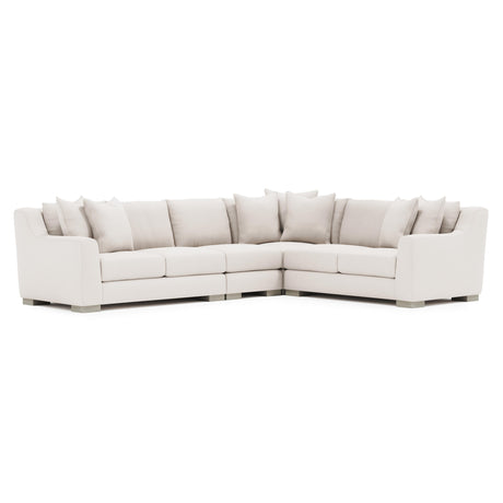 Gabi White/Cream 4-Piece Fabric Sectional - Ornate Home