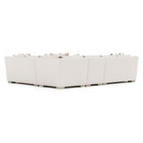 Gabi White/Cream 4-Piece Fabric Sectional - Ornate Home