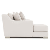 Gabi White/Cream Fabric Sectional Left-Arm-Chaise - Ornate Home