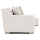 Gabi White/Cream Fabric Sectional Right-Arm-Chaise - Ornate Home