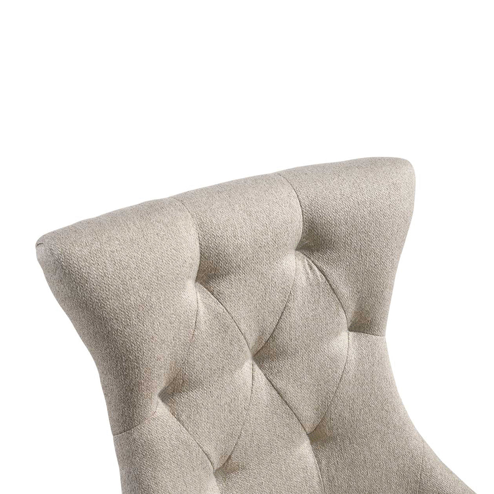 Gabrian Fabric & Reclaimed Gray Dining Chair - Ornate Home