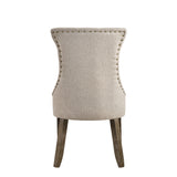 Gabrian Fabric & Reclaimed Gray Dining Chair - Ornate Home