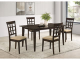 Gabriel Cappuccino 5-piece Rectangular 59-inch Dining Set - Ornate Home
