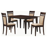Gabriel Cappuccino 5-piece Rectangular 59-inch Dining Set - Ornate Home