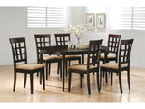 Gabriel Cappuccino 7-piece Extension Leaf Dining Table Set - Ornate Home