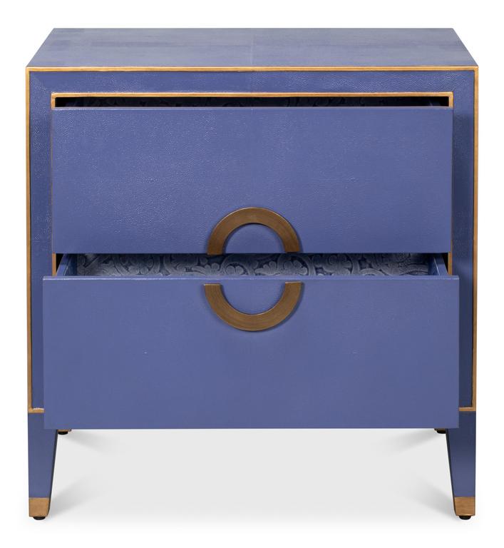 Gabriella Blue Nightstand - Ornate Home
