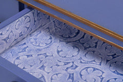 Gabriella Blue Shagreen Desk/Table - Ornate Home