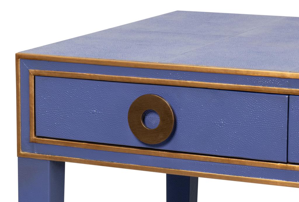 Gabriella Blue Shagreen Desk/Table - Ornate Home