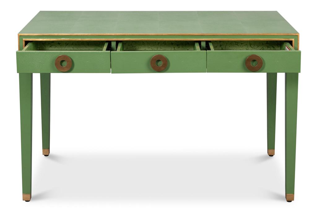 Gabriella Green Shagreen Desk/Table - Ornate Home