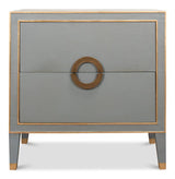 Gabriella Grey Nightstand - Ornate Home