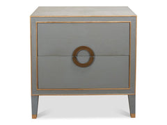 Gabriella Grey Nightstand - Ornate Home
