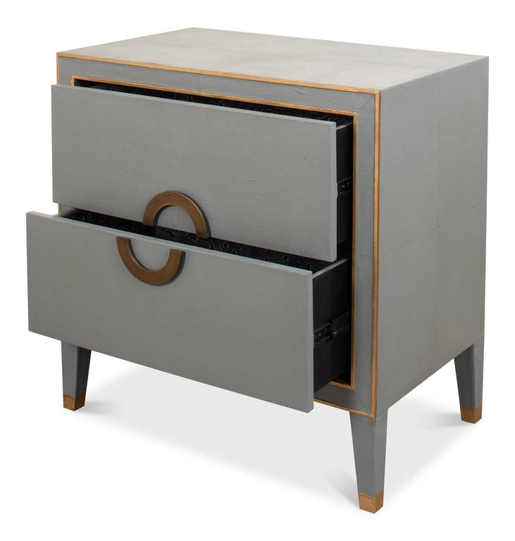 Gabriella Grey Nightstand - Ornate Home
