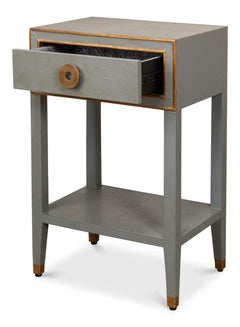 Gabriella Grey Nightstand - Ornate Home
