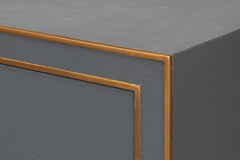 Gabriella Grey Nightstand - Ornate Home