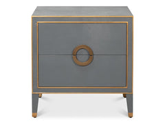 Gabriella Grey Nightstand - Ornate Home