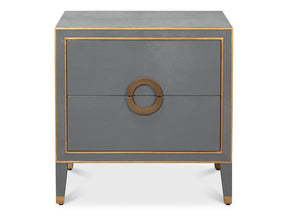 Gabriella Grey Nightstand - Ornate Home