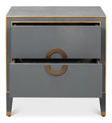Gabriella Grey Nightstand - Ornate Home