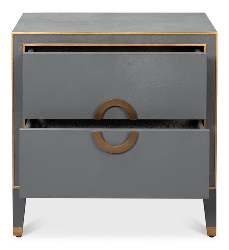 Gabriella Grey Nightstand - Ornate Home