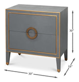 Gabriella Grey Nightstand - Ornate Home