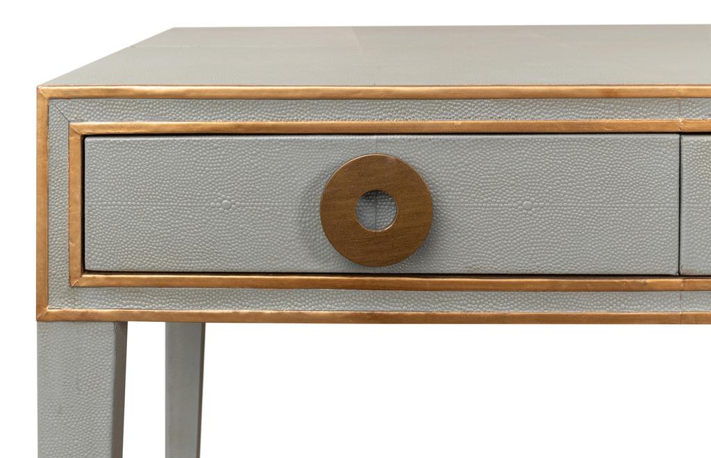 Gabriella Grey Shagreen Desk/Table - Ornate Home