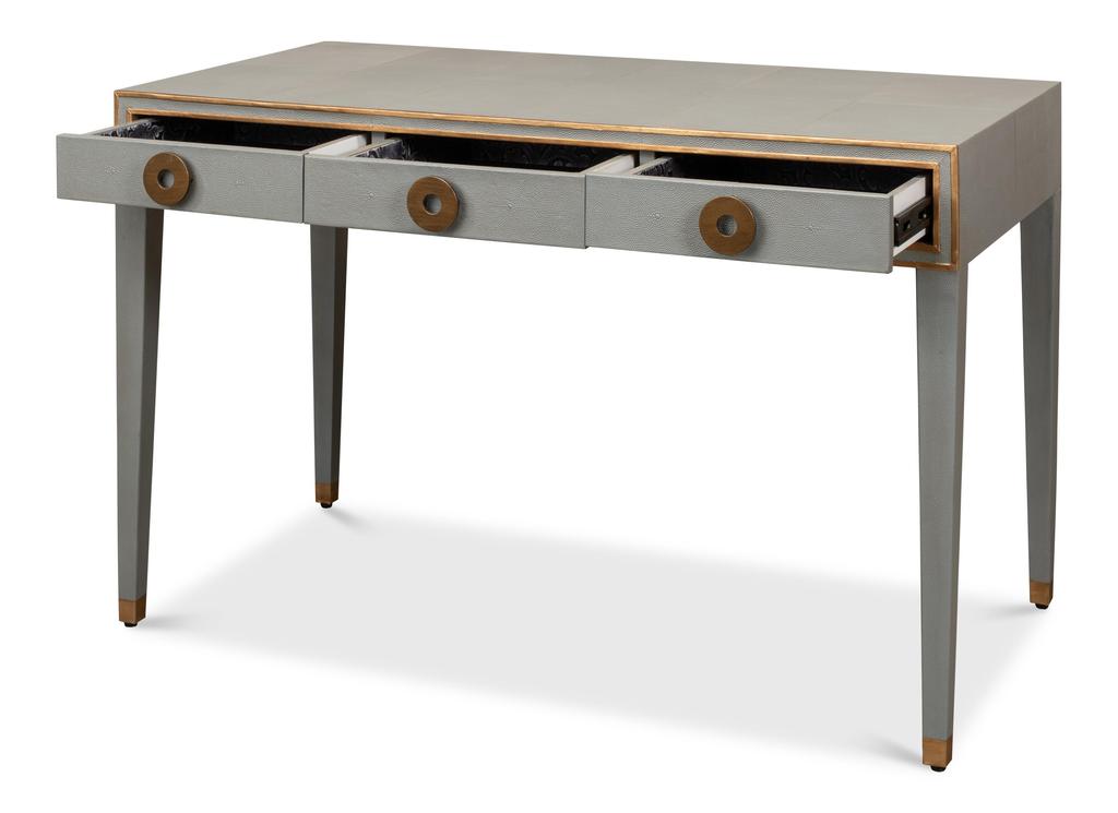 Gabriella Grey Shagreen Desk/Table - Ornate Home