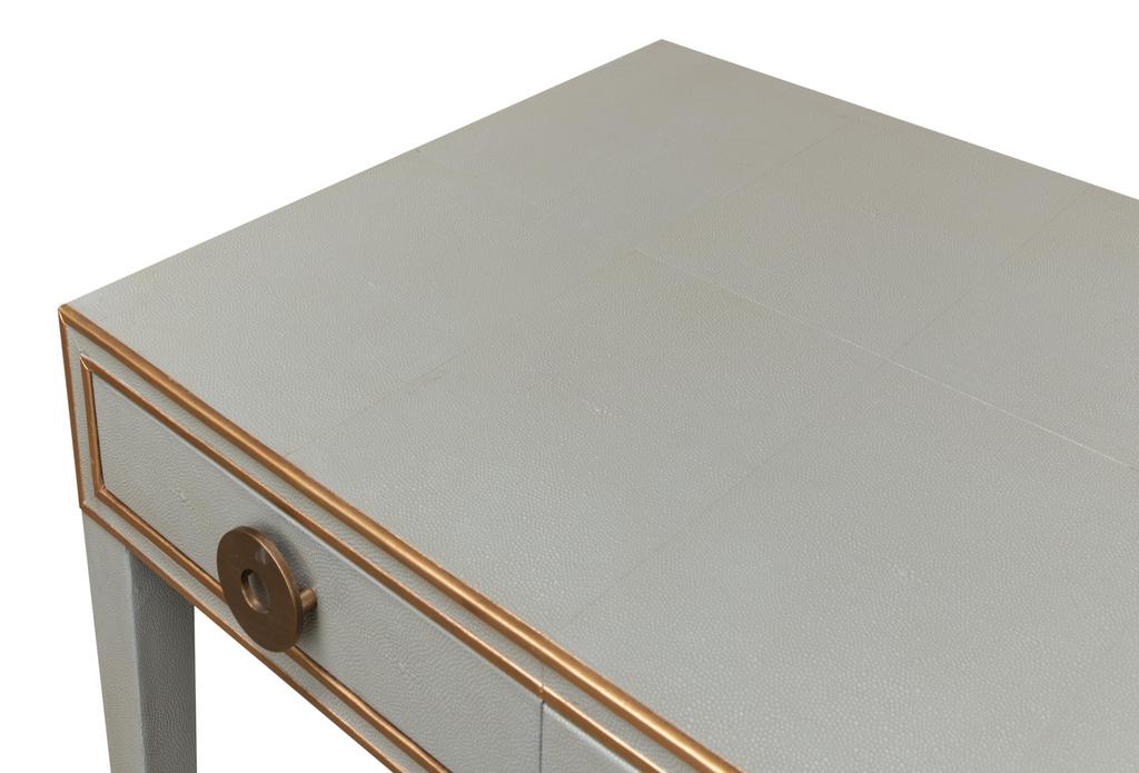 Gabriella Grey Shagreen Desk/Table - Ornate Home