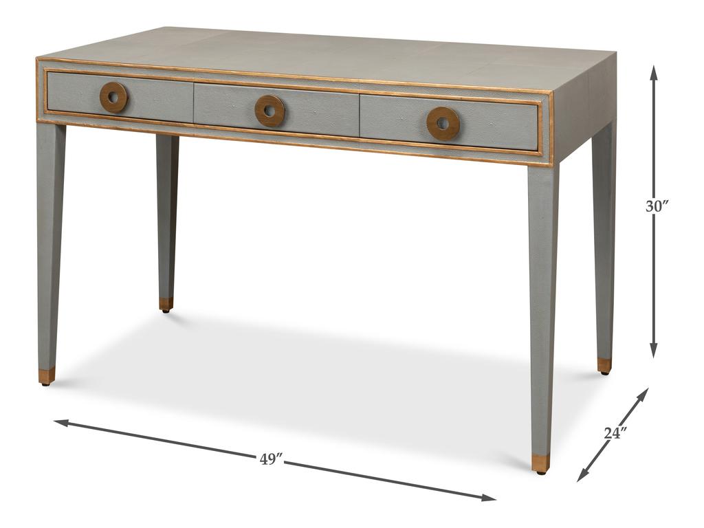 Gabriella Grey Shagreen Desk/Table - Ornate Home
