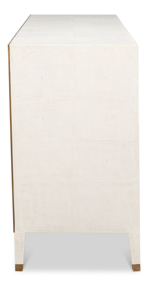 Gabriella Osprey White Chest of Drawers - Ornate Home