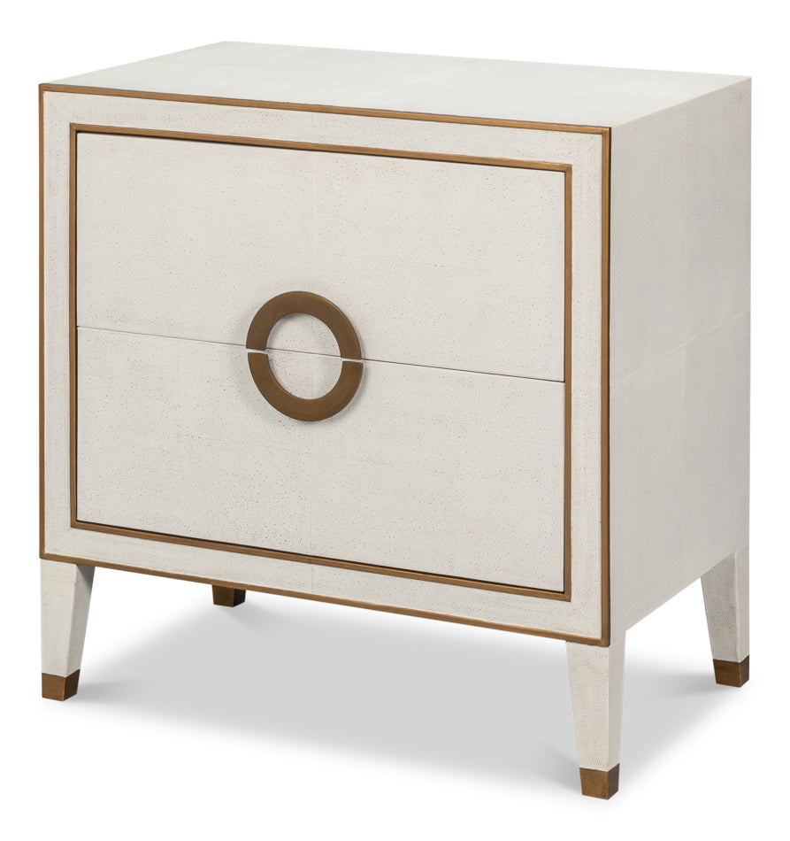 Gabriella Osprey White Nightstand - Ornate Home