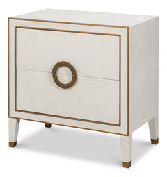 Gabriella Osprey White Nightstand - Ornate Home