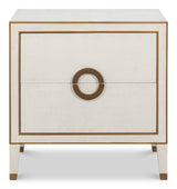 Gabriella Osprey White Nightstand - Ornate Home
