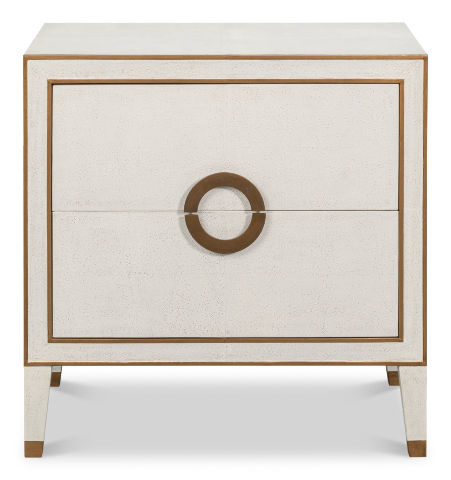 Gabriella Osprey White Nightstand - Ornate Home