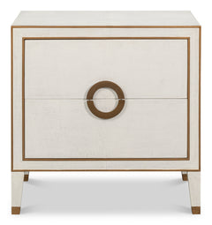 Gabriella Osprey White Nightstand - Ornate Home