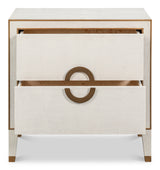 Gabriella Osprey White Nightstand - Ornate Home