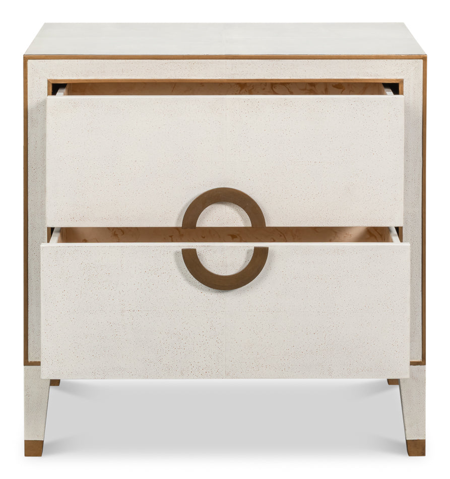 Gabriella Osprey White Nightstand - Ornate Home