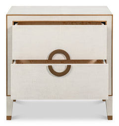 Gabriella Osprey White Nightstand - Ornate Home