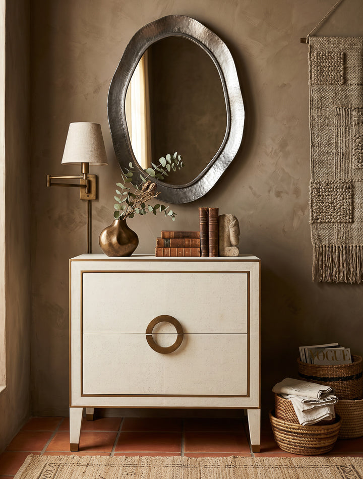 Gabriella Osprey White Nightstand - Ornate Home
