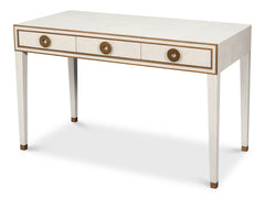 Gabriella Osprey White Shagreen Desk/Table - Ornate Home