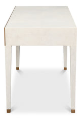 Gabriella Osprey White Shagreen Desk/Table - Ornate Home