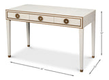 Gabriella Osprey White Shagreen Desk/Table - Ornate Home