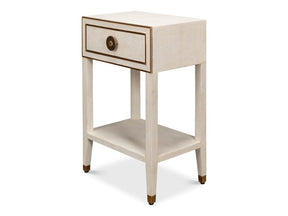 Gabriella White Nightstand - Ornate Home