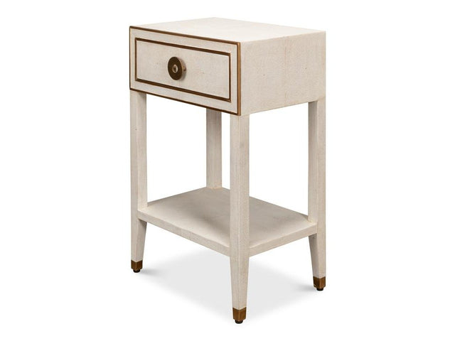 Gabriella White Nightstand - Ornate Home