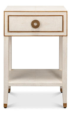 Gabriella White Nightstand - Ornate Home