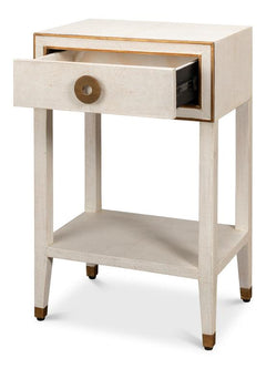 Gabriella White Nightstand - Ornate Home